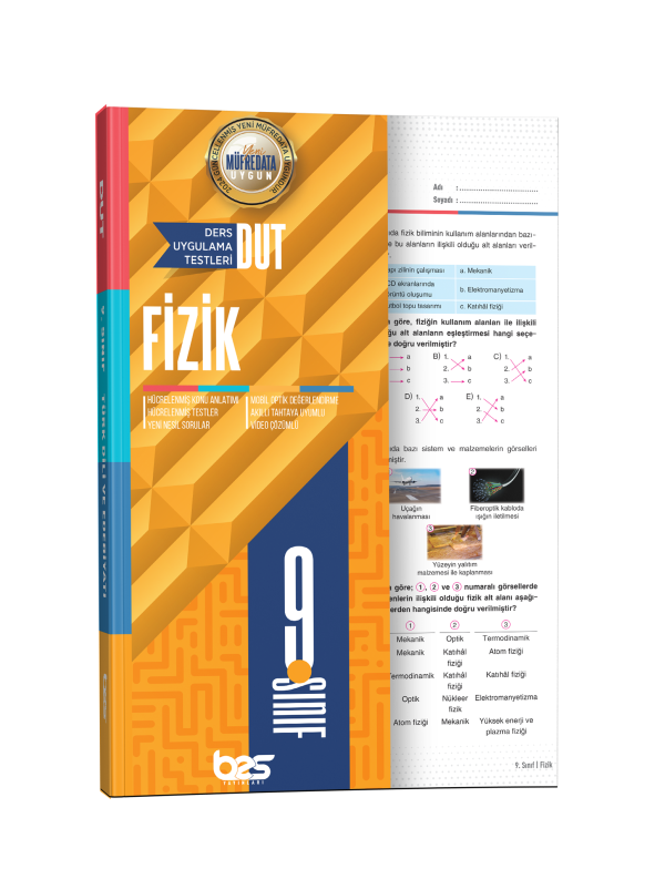 BES DUT 09.SINIF UYGULAMA TESTİ FİZİK - 2026-27